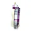 Hy Equestrian Ladies Supersoft Tartan Scarf - Navy/Fig/White